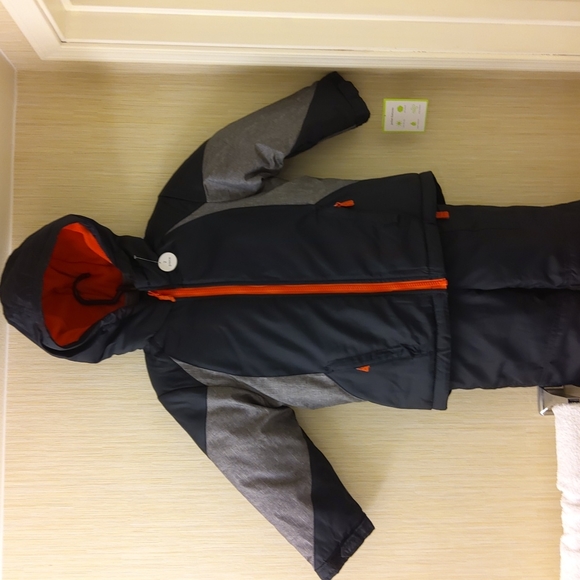Carter's Jackets & Coats Carters 2 Pc Black And Orange Ski Jacket